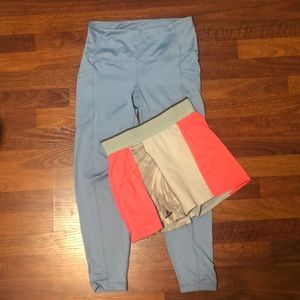 tennis skirt and leggings w/pockets